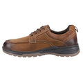 Tan - Lifestyle - Hush Puppies Mens Percy Leather Lace Up Trainers