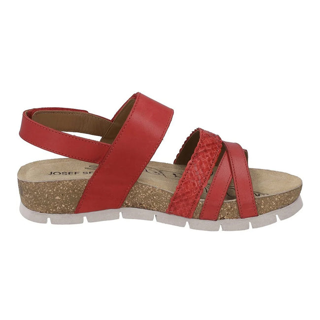 Red - Lifestyle - Josef Seibel Womens-Ladies Lucie Leather Sandals