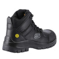 Black - Back - Skechers Mens Trophus Kilram Leather Wear to Work Safety Boots