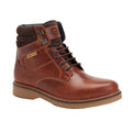 Chestnut - Front - Base London Mens Bradley Leather Ankle Boots
