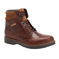 Brown - Front - Base London Mens Bradley Leather Ankle Boots