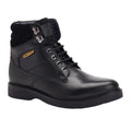 Black - Front - Base London Mens Bradley Leather Ankle Boots