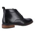 Black - Back - Hush Puppies Mens Declan Leather Ankle Boots