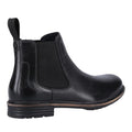 Black - Back - Hush Puppies Mens Justin Leather Chelsea Boots