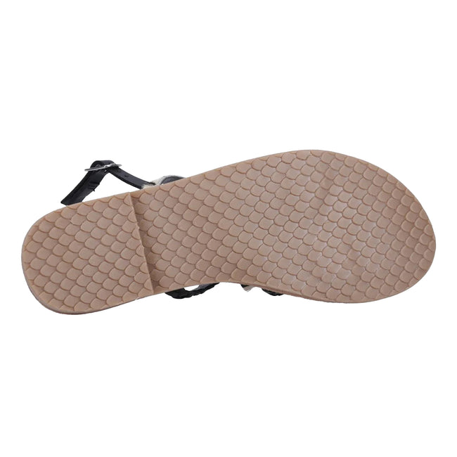 Black - Lifestyle - Hush Puppies Womens-Ladies Amanda Strappy Leather Sandals