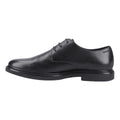 Black - Side - Hush Puppies Mens Kye Leather Lace Up Loafers