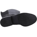 Black - Side - Hush Puppies Womens-Ladies Victoria Leather Long Boots