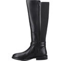 Black - Pack Shot - Hush Puppies Womens-Ladies Victoria Leather Long Boots