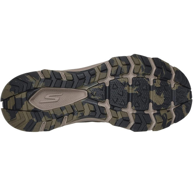 Olive-Black - Back - Skechers Mens Go Run Trail Altitude 2.0 Marble Rock 3.0 Leather Walking Shoes