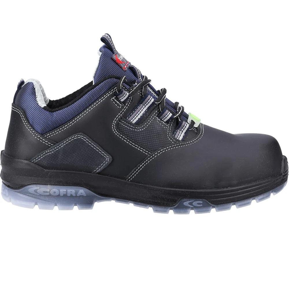 Black-Blue - Lifestyle - Cofra Mens Rap S3 SRC Full Grain Leather Safety Shoes