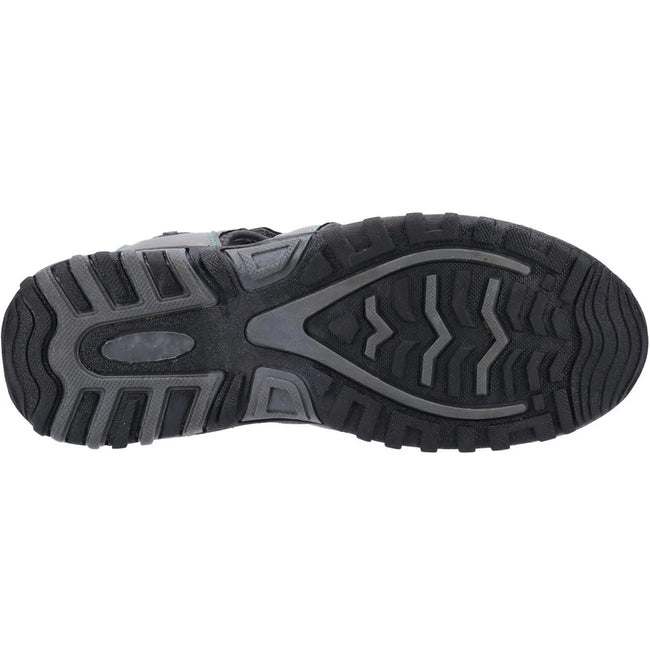 Grey-Turquoise - Side - Cotswold Womens-Ladies Colesbourne Recycled Sandals