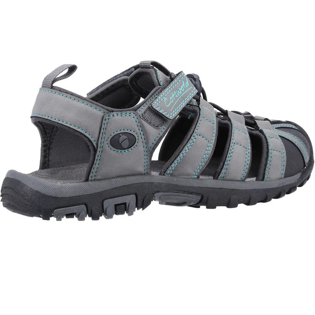 Grey-Turquoise - Back - Cotswold Womens-Ladies Colesbourne Recycled Sandals