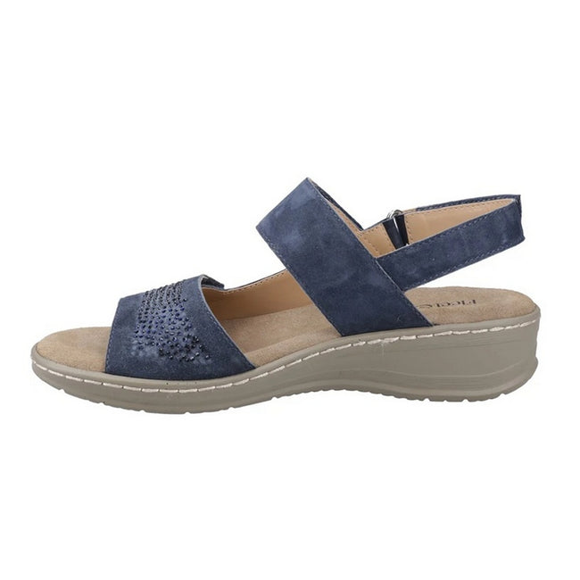 Navy - Lifestyle - Fleet & Foster Womens-Ladies Bernice Leather Sandals