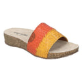 Yellow-Orange - Front - Josef Seibel Womens-Ladies Tonga 69 Leather Slip-on Mule Sandals