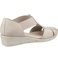 Taupe - Back - Fleet & Foster Womens-Ladies Dolly Leather Sandals
