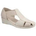 Taupe - Front - Fleet & Foster Womens-Ladies Dolly Leather Sandals