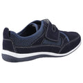Navy - Back - Fleet & Foster Womens-Ladies Pamela Leather Trainers