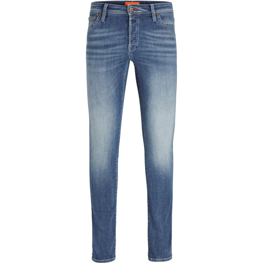 Blue Denim - Front - Jack And Jones Mens Glenn Slim Jeans