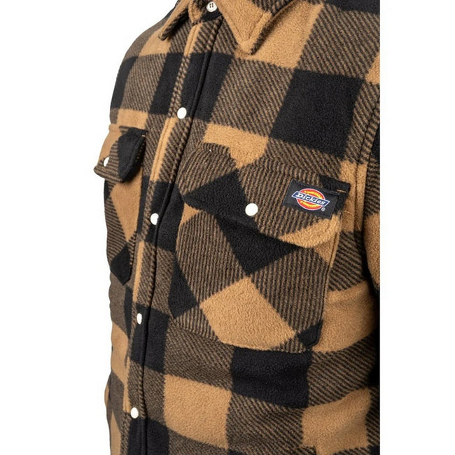 Khaki-Black - Lifestyle - Dickies Workwear Mens Portland Shirt