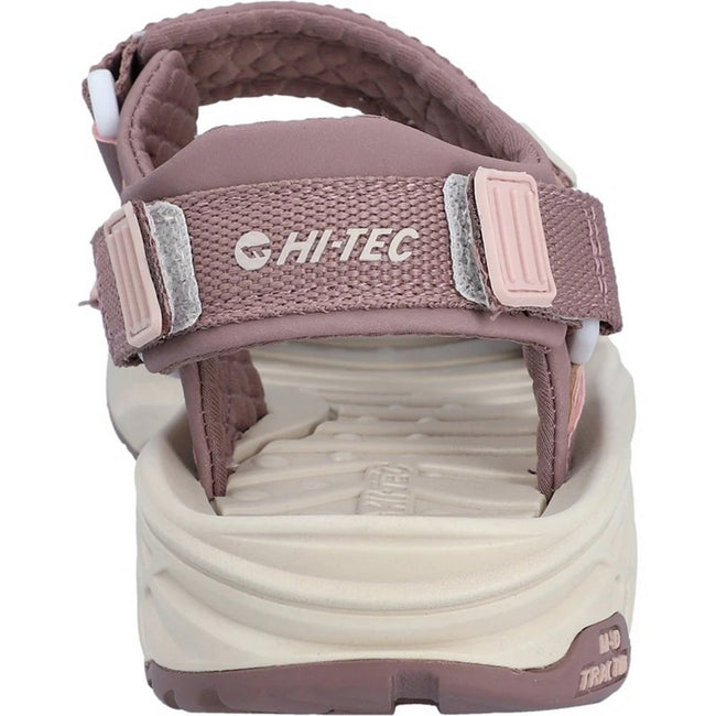 Rose-Grey - Back - Hi-Tec Womens-Ladies Ula Raft Sandals