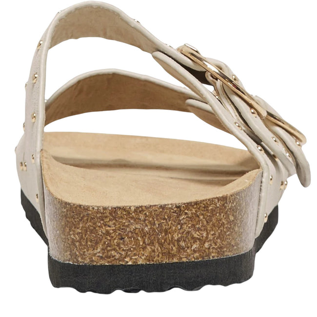 Cream - Back - Only Womens-Ladies Onlymaxi-15 Sandals