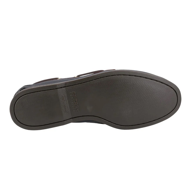 Amaretto-Black - Pack Shot - Sperry Mens Authentic Full Grain Leather 2 Eyelet Boat Shoes