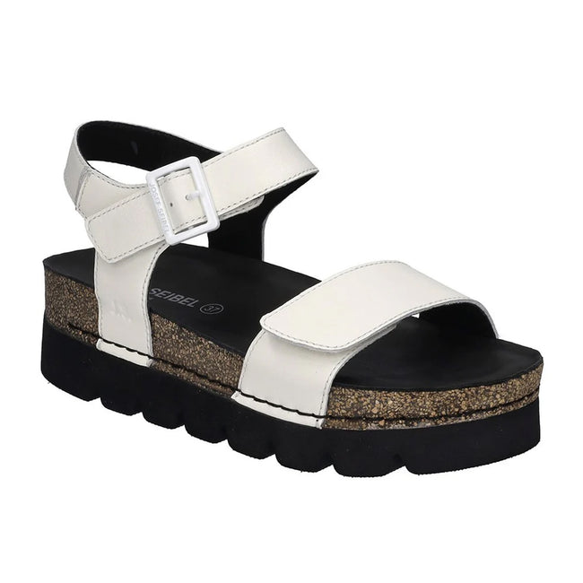 White - Front - Josef Seibel Womens-Ladies Alice 03 Leather Sandals