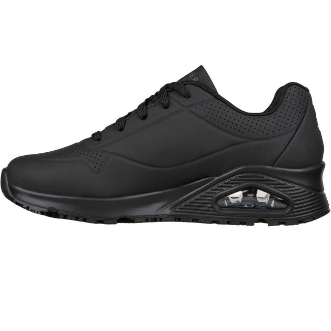 Black - Lifestyle - Skechers Womens-Ladies Uno SR Safety Trainers