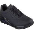 Black - Front - Skechers Mens Uno Sr - Sutal Safety Trainers