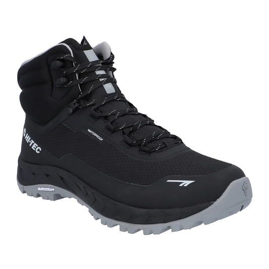 Black-Ultimate Grey - Front - Hi-Tec Mens Altitude Lite Hiking Boots