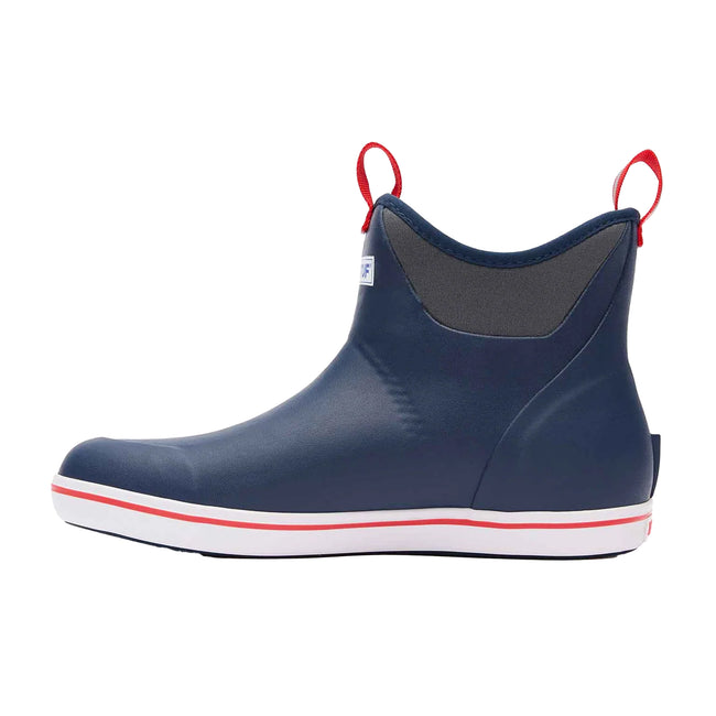 Navy-Red - Side - Xtratuf Unisex Adult Ankle Deck Boots