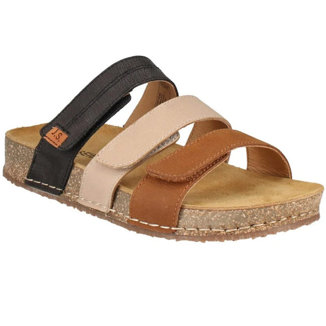 Chestnut - Front - Josef Seibel Womens-Ladies Hannah 03 Leather Mule Sandals