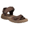 Brown - Front - Josef Seibel Mens Brendan 01 Leather Sandals