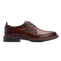 Brown - Side - Base London Mens Dime Leather Derby Shoes