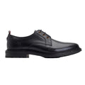 Black - Side - Base London Mens Dime Leather Derby Shoes