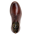 Brown - Lifestyle - Base London Mens Dime Leather Derby Shoes