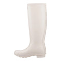 White - Side - Hunter Womens-Ladies Original Tall Wellington Boots