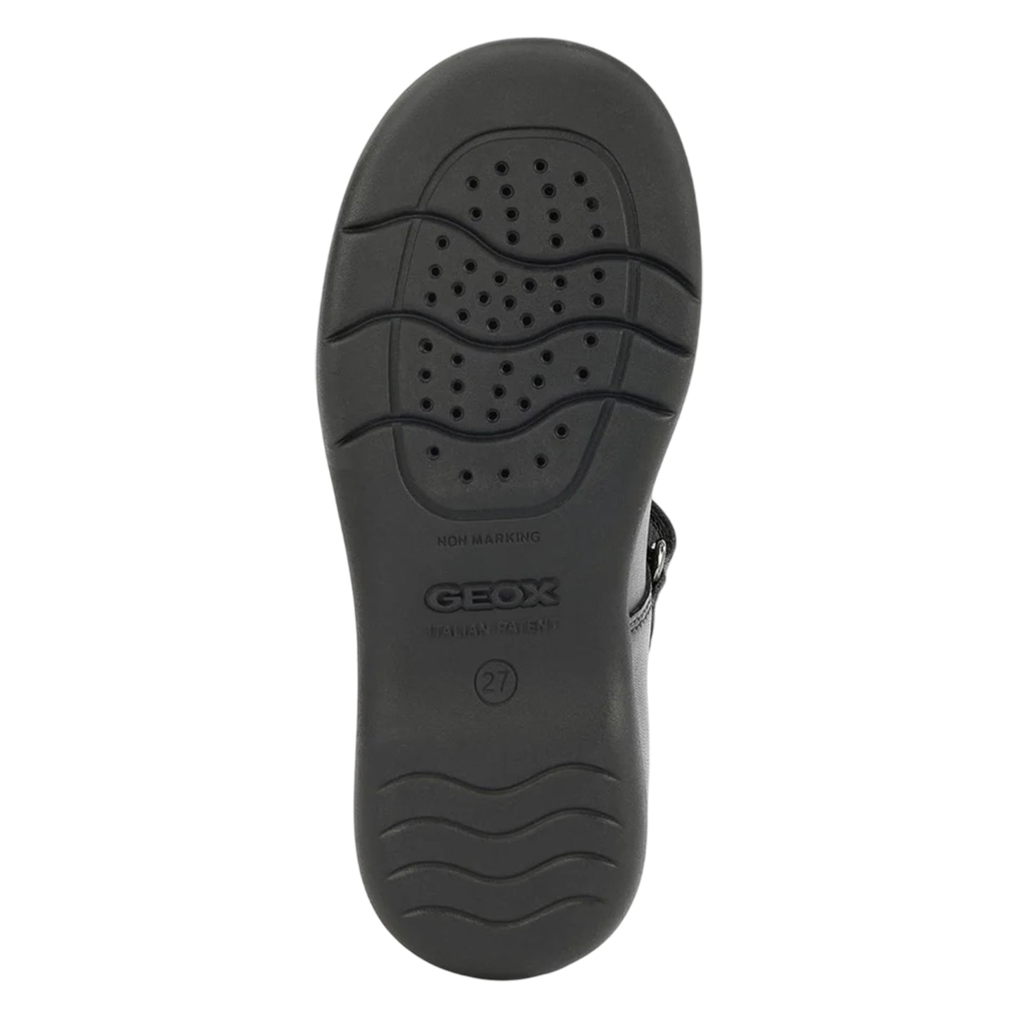 Black - Pack Shot - Geox Girls Naimara Leather Ballerina Flats