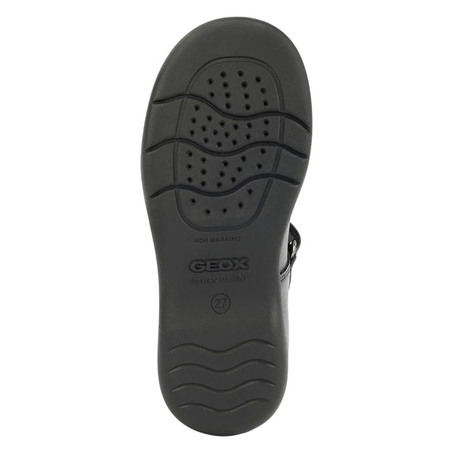 Black - Pack Shot - Geox Girls Naimara Leather Ballerina Flats