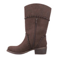 Dark Brown - Side - Rocket Dog Womens-Ladies Rowdy Cowboy Boots