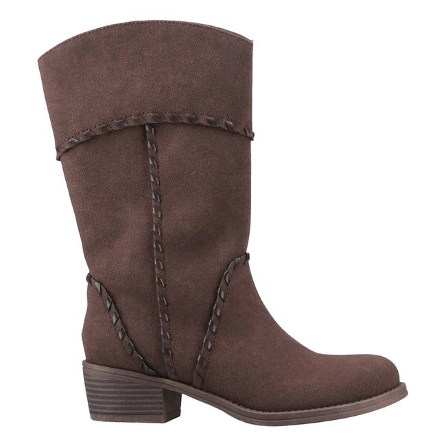 Dark Brown - Lifestyle - Rocket Dog Womens-Ladies Rowdy Cowboy Boots