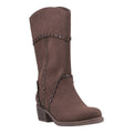 Dark Brown - Front - Rocket Dog Womens-Ladies Rowdy Cowboy Boots