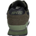 Dark Olive - Back - Hi-Tec Mens Silver Shadow Suede Trainers