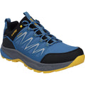 Blue-Black-Yellow - Front - Hi-Tec Mens Stealth Trail Low Trainers