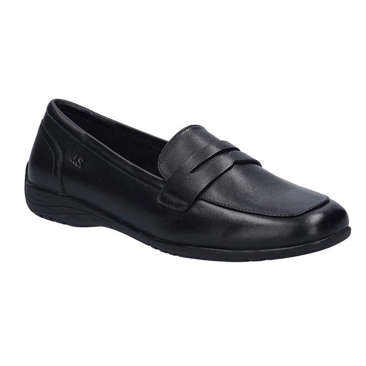 Black - Front - Josef Seibel Womens-Ladies Fenja 22 Leather Loafers
