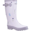 Lilac - Front - Cotswold Womens-Ladies Wildflower Wellington Boots