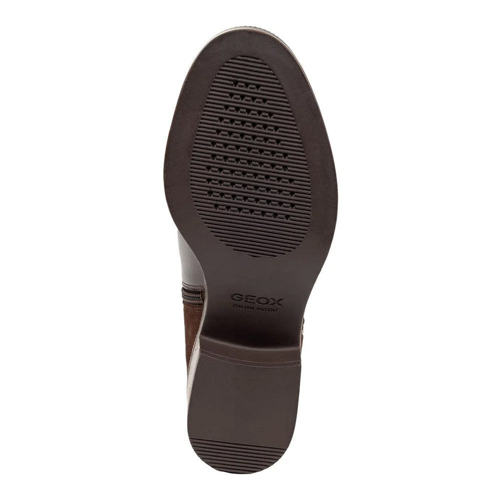 Dark Brown - Pack Shot - Geox Womens-Ladies D Camexia Suede Ankle Boots