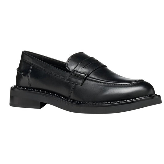 Black - Front - Geox Womens-Ladies D Serilda E Leather Loafers