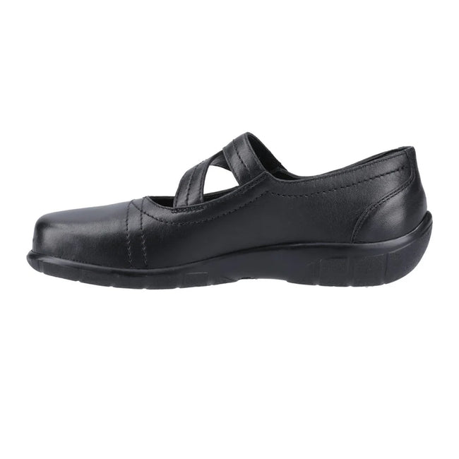 Black - Side - Fleet & Foster Womens-Ladies Ethel Mary Janes