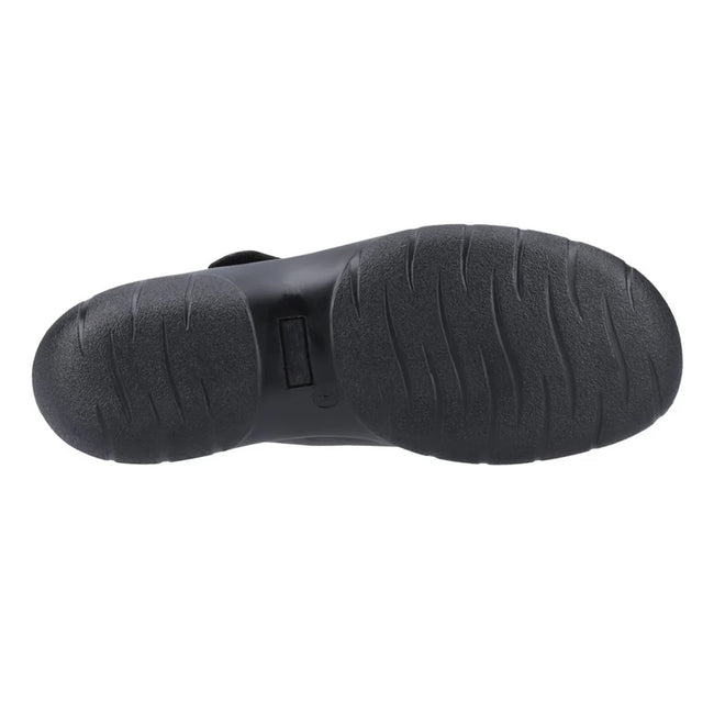 Black - Pack Shot - Fleet & Foster Womens-Ladies Ethel Mary Janes